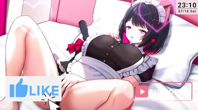Japanese Catgirl Maid Ear Licking ASMR Destroyed Gushing Master Bed
