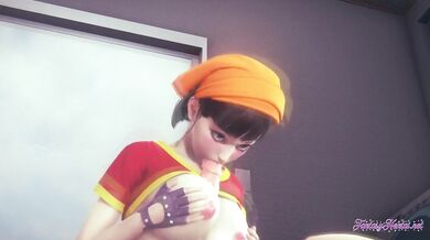 Dragon Ball Pan Destroyed By Cunt Sucking Blowjob And Creampie