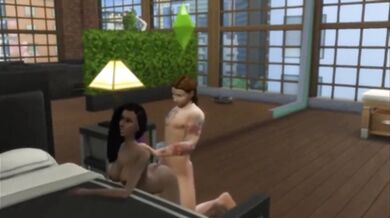 Ebony Girl Spanked and Creampied by Big Cock
