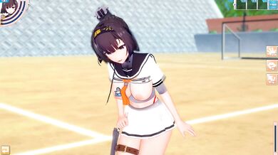 Koikatsu Destroyed Big Tits Akizuki Kancolle Creampie Blowjob 3DCG Hentai