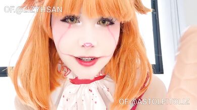Pennywise cosplay gets double penetration gushing big tits solo halloween
