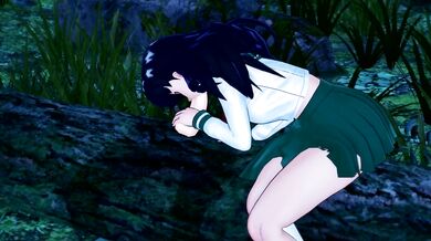 Kagome Gets Destroyed By Deep Throat Blowjob In Forest Inuyasha 3D Hentai Cartoon