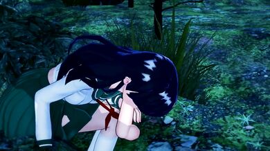 Kagome Gets Destroyed By Deep Throat Blowjob In Forest Inuyasha 3D Hentai Cartoon