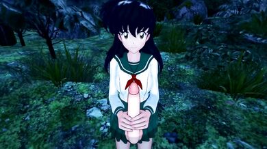 Kagome Gets Destroyed By Deep Throat Blowjob In Forest Inuyasha 3D Hentai Cartoon