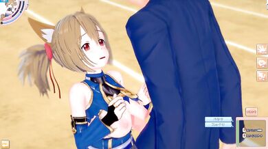 Koikatsu SAO Ayano Keiko Destroyed Big Tits Creampie Cumshot Hentai 3DCG Erotic Anime Video