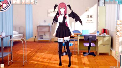 Koakuma Big Tits Destroyed by Hands Cumshot