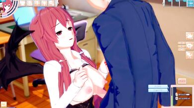 Koakuma Big Tits Destroyed by Hands Cumshot