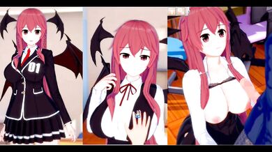 Koakuma Big Tits Destroyed by Hands Cumshot