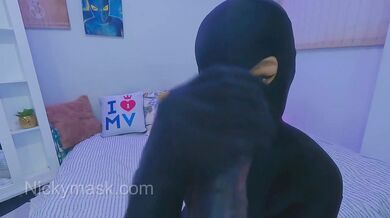Zentai Domination Babe Destroyed Gushing Choked BDSM Solo Female Bondage HD Verified Amateur