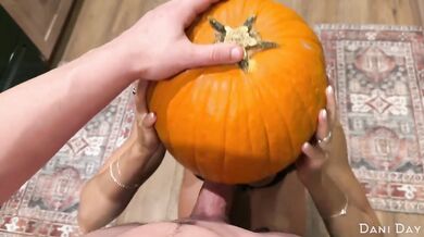 Pumpkin Gloryhole Surprise Creampie Stepbro Blonde Cowgirl Riding