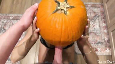 Pumpkin Gloryhole Surprise Creampie Stepbro Blonde Cowgirl Riding