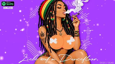 German Reggae Romance Destroyed By Choking Bettduett Gushing