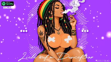 German Reggae Romance Destroyed By Choking Bettduett Gushing