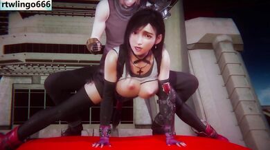 Exclusive 3D Animation Hentai Cosplay Tifa Big Tits Big Ass Chubby Clothed Sex Cumshot Destroyed Gushing