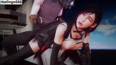 Exclusive 3D Animation Hentai Cosplay Tifa Big Tits Big Ass Chubby Clothed Sex Cumshot Destroyed Gushing