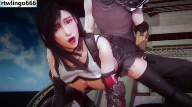 Exclusive 3D Animation Hentai Cosplay Tifa Big Tits Big Ass Chubby Clothed Sex Cumshot Destroyed Gushing