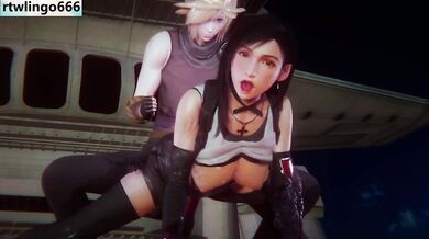 Exclusive 3D Animation Hentai Cosplay Tifa Big Tits Big Ass Chubby Clothed Sex Cumshot Destroyed Gushing