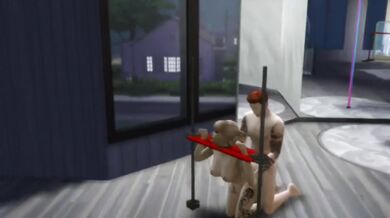 Sims BDSM Bondage Blonde Petite Tattoo Slave Begging Fucked Wet Pussy