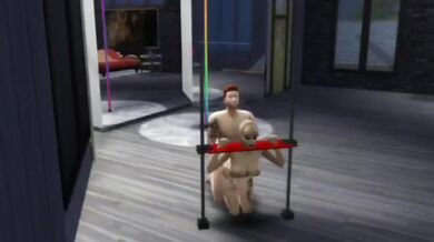 Sims BDSM Bondage Blonde Petite Tattoo Slave Begging Fucked Wet Pussy