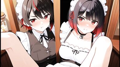Ellen Joe Destroyed Gushing Maid Overtime Tease Tail Play Japanese ASMR Motion Comic