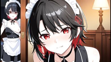 Ellen Joe Destroyed Gushing Maid Overtime Tease Tail Play Japanese ASMR Motion Comic