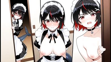 Ellen Joe Destroyed Gushing Maid Overtime Tease Tail Play Japanese ASMR Motion Comic