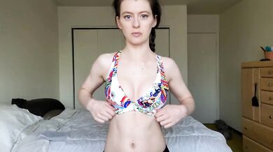 violetfoxy destroyed gushing choked bikini and bras try on haul