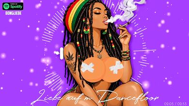 German Reggae Dancefloor Love Destroyed by Ficken Machine with Reife Frauen