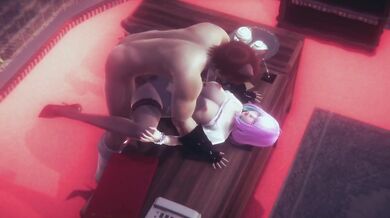 Cuter Japanese Anime Girl Destroyed by Big Tits in Office Uncensored