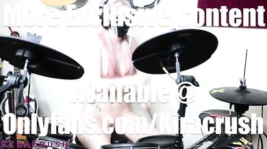 Naked Petite Girl Plays Drums With Hard Nipples Jiggle Amateur Music