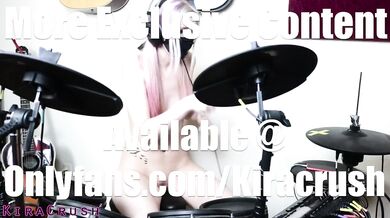 Naked Petite Girl Plays Drums With Hard Nipples Jiggle Amateur Music