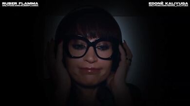 Italian Hot Milf Lesbo ASMR Technician Interrupts Live Streamer With Bigger Mic For Dildo Masturbation Squirt Female Orgasm