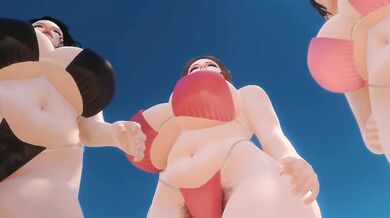 Lust Island Big Tits Big Ass Bikini Beach Harem Group Sex Orgy