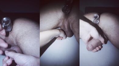 Croatian Wife Destroys Me with Silicone Dildo While Handjob Ruins My Cum