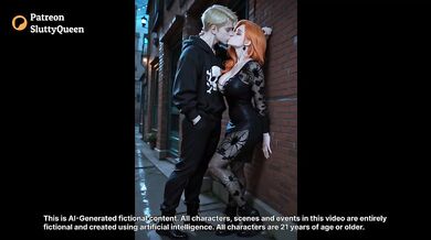 Redhead Halloween Night Outdoor Sex Destroyed Gushing Choked