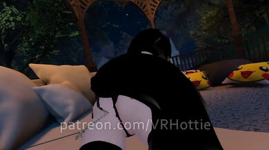 Brunette Glasses Strips Booty Shorts Backyard Gazebo POV Hentai Lap Dance Destroyed Gushing