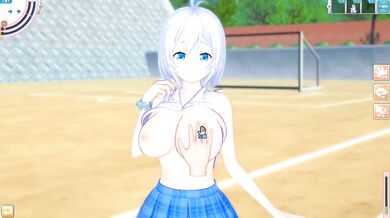 Destroyed Big Tits Vtuber Siro 3DCG Hentai Game Koikatsu Cumshot Creampie Blowjob