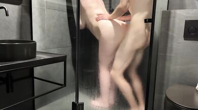 Big Tits Step Mom Shower Sex with Step Son