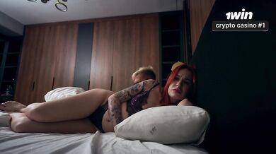 Step Mom Shares Bed with Step Son in 4K Hotel Fantasy - Wild Night!