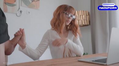 She Makes Him Cum Inside Her Tight Young Pussy On Zoom Meeting