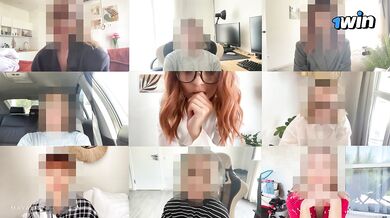 She Makes Him Cum Inside Her Tight Young Pussy On Zoom Meeting