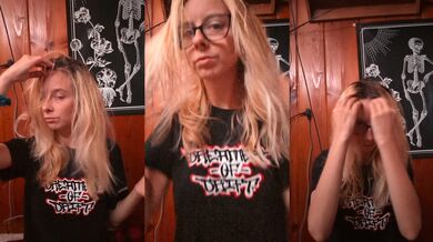 Playing With My Hair After I Trimmed It
