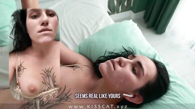 Stepmom Deprive Stepson's Virginity while talking with Cuckold Husband on the Phone / Kisscat.xyz