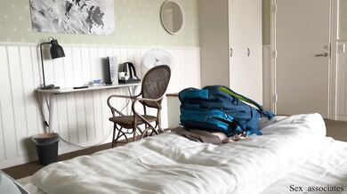 "It's your father's fault that I miss dick so much". Stepmother And Son Share a Hotel Bed