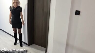 Stepmom comes early from the office to teach Stepson how to fuck so he can stop masturbating