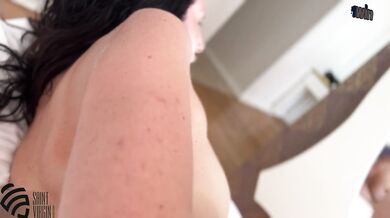 Stepmom fucked her stepson after a shower
