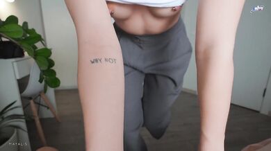 Hot MILF stepmom caught her stepson jerking off to her photo while her husband was at work