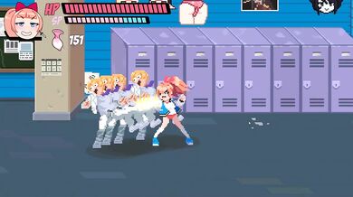 Lewd City Girls Hentai Pixel Game Mixed Sex Facial Blowjob While Face Sitting Destroyed Gushing Cumshot
