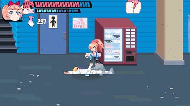 Lewd City Girls Hentai Pixel Game Mixed Sex Facial Blowjob While Face Sitting Destroyed Gushing Cumshot