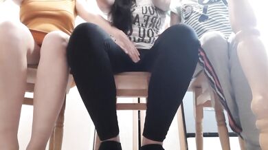 Colleagues Touching Under Table And I Reciprocated Lesbian Fingering Ruined Me Gushing Cum